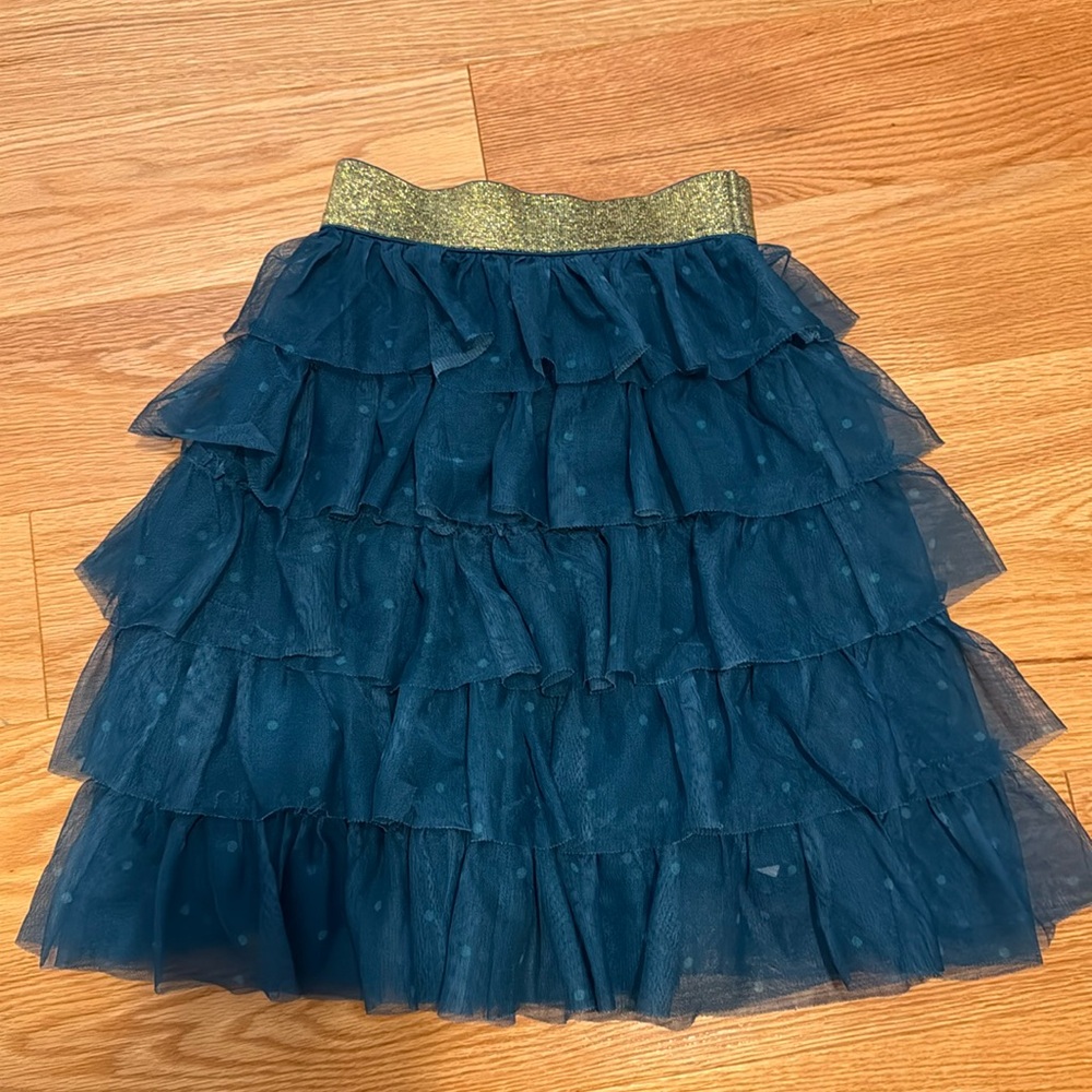 Mini Boden | tiered tulle skirt with sparkle waist size 4-5